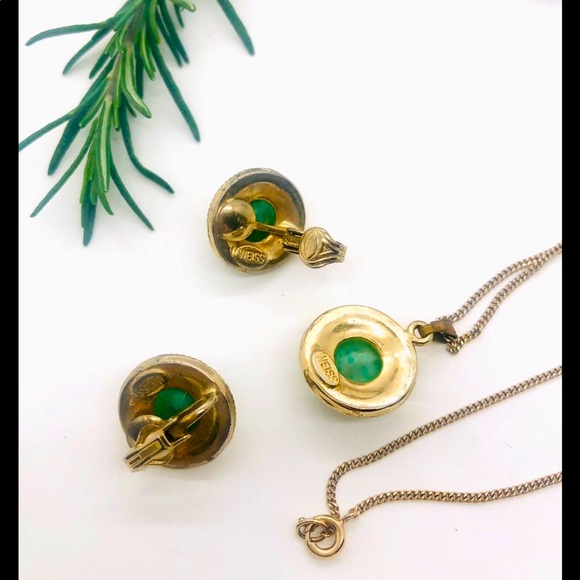 Vintage adorable demi set signed WEISS - Picture 8 of 10